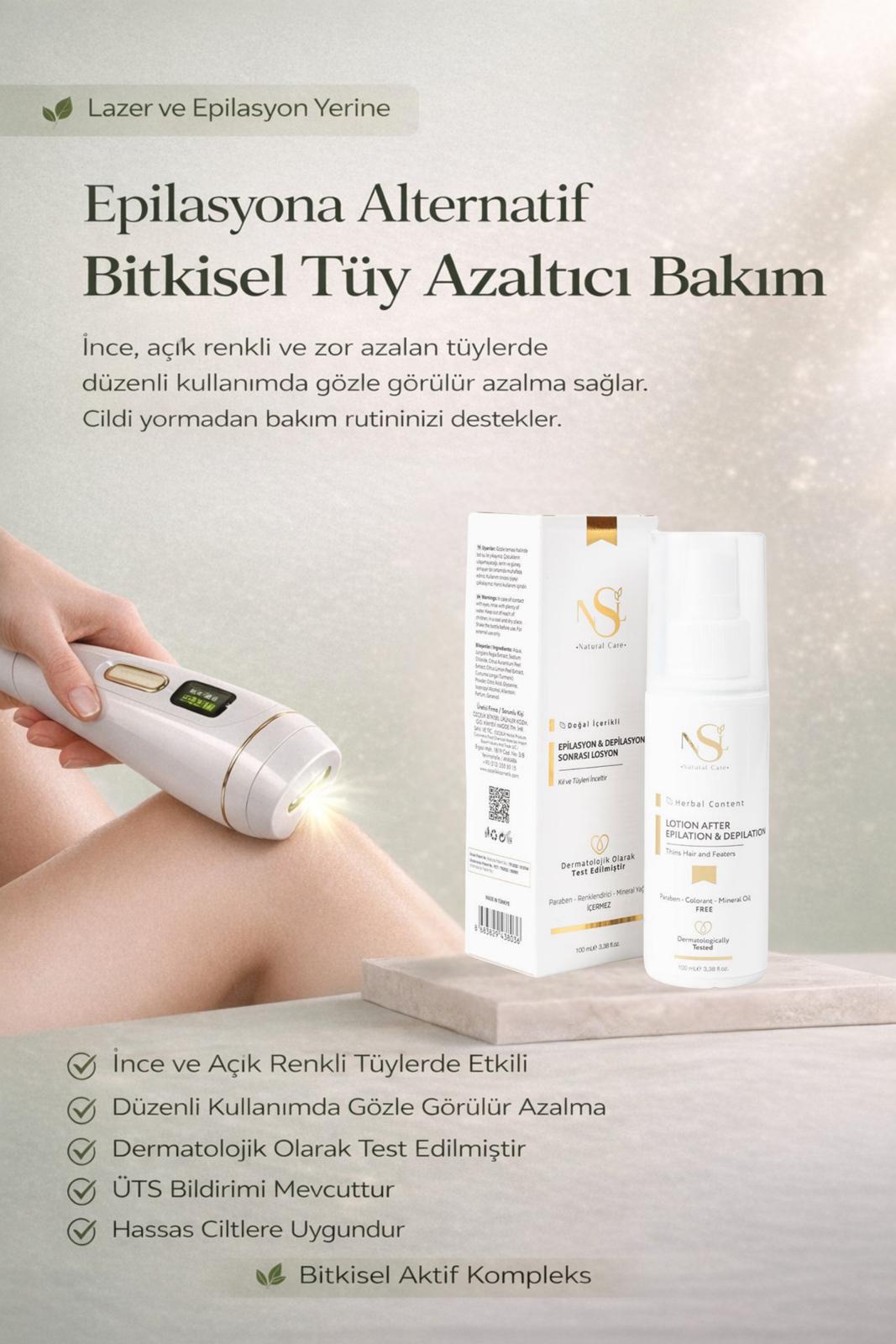 Lazer Etkili Tüy Azaltıcı Losyon